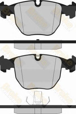BRAKE ENGINEERING pa1237 -  Комплект тормозных колодок, дисковый тормоз